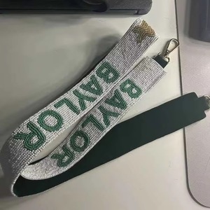Correa de Repuesto para Bolso de Mujer, Hecha a Mano con Cuentas de Vidrio y Bordado, Color Vibrante, para Bolso de Hombro, CRYSTAL CRAFT - Product Image 2
