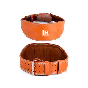 Logo personnalisé ceinture d'entraînement d'haltérophilie réglable en cuir de vachette véritable ceintures de levage de sécurité de forme physique en vente - Product Image 1