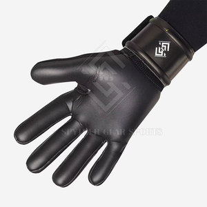 Gants de gardien de but en latex de haute qualité en gros, fermeture à boucle et crochet antidérapante personnalisée, protection professionnelle des doigts - Product Image 3