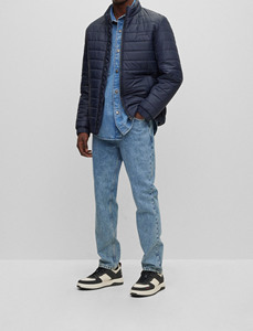 Veste matelassée longue et épaisse sur mesure pour homme, veste oversize, vert mer 2025, veste gonflée brillante pour homme - Product Image 2