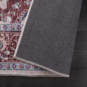 Alfombra Tradicional Oriental Vintage de Netline Home Depot, Alfombra Persa con Medallón Lavable a Máquina para Sala de Estar-RW1008 - Product Image 5