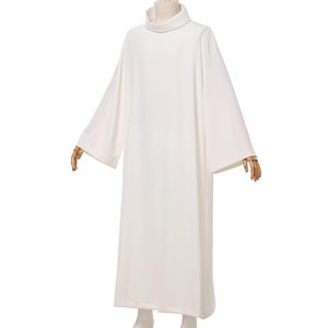 Ropa de clérigo vintage, vestido de clérigo para mujer, cuello redondo, manga larga, vestido de iglesia, disfraces para hombre - Product Image 4