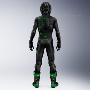 Combinaison en cuir de vache/crocodile Rawasaki Ninja ZX10R MotoCP Mooney 46 Moto 1 pièce Combinaison de piste/de conduite Traje CE - Product Image 3