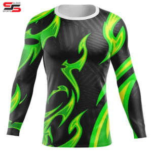 เสื้อกระชับทรงสำหรับผู้ชายเสื้อ100% UPF50โพลีเอสเตอร์ + เสื้อรัดรูประบายอากาศกันยูวีสำหรับดำน้ำเล่นเซิร์ฟ - Product Image 1