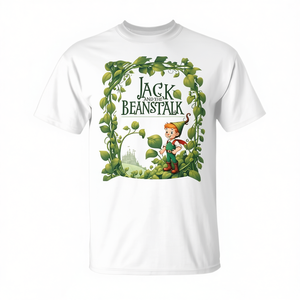 เสื้อยืดปกหนังสือเด็กสำหรับแจ็คและต้นถั่ว ผลิตภัณฑ์ส่งเสริมการขาย - Product Image 2