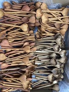 Natural Wooden Spoon Made from Solid Wood with Smooth Finish for Cooking Serving and Wholesale Export Supply - Product Image 2
