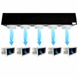 Kit complet de plénum à 5 zones avec grille de ventilation en mousse de polyuréthane pour systèmes CVC - Product Image 1