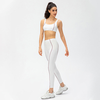 Sujetador deportivo para mujer, top de Color sólido, mallas transpirables para mujer, conjunto de Yoga para ejercicio físico
