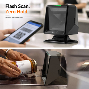 Escáner de Código de Barras Omnidireccional USB de Escritorio, Suministro de Fábrica WCMI, Lector de Códigos QR 2D OEM para Cajero de Tienda Minorista - Stock Disponible - Product Image 3