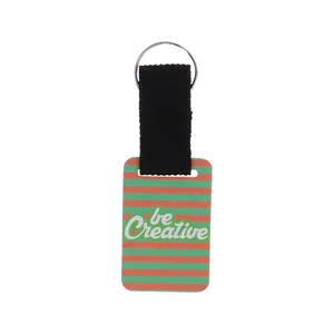 Porte-clés promotionnel personnalisé en bois de bouleau avec design boisé - Product Image 2
