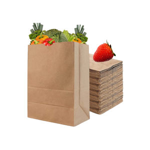 Bolsa de papel kraft reciclado marrón biodegradable respetuoso con el medio ambiente - Product Image 2