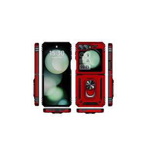 Étui de protection en silicone rouge de luxe CPPL Vega Series pour Samsung Galaxy Z Flip 6 – Coque de téléphone portable haut de gamme avec logo personnalisé - Product Image 3