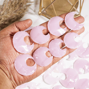 Punta de Flecha de Cuarzo Rosa Natural Pulido Tallado en Forma de Luna, Piedra Preciosa Ecológica de Cristal Curativo para Decoración del Hogar - Product Image 4