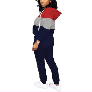 2025 Customized Design Fall Winter Track Suit for Women Cotton Fleece Plus Size Jogging Pants Long Sleeve Printed Rhinestone - Product Image 6