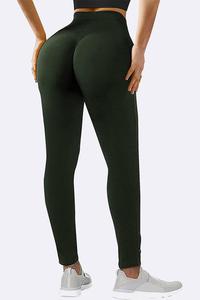 Venta al por mayor de mallas de Yoga de cintura alta supersuaves personalizadas para las mujeres OEM Fitness deporte entrenamiento pantalones con opciones de talla grande en stock - Product Image 6