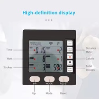 SK Fitness Rameur à résistance magnétique pliable noir réglable de haute qualité Super March pour une utilisation en salle de sport