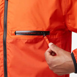 Chaqueta Cortavientos Personalizada para Hombre, con Capucha, Reversible, Impermeable, Transpirable, de Tela de Lona, Estilo Urbano, Servicio OEM - Product Image 4