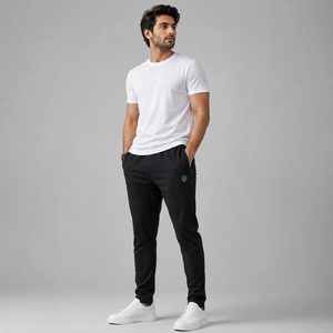 Pantalones Rectos Holgados para Hombre Dominance Performance, Negros con Cierres y Pliegues, Ligeros, Servicio OEM, Tallas XL a 6XL - Product Image 2