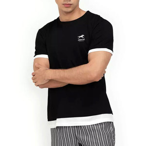เสื้อยืดผู้ชายแบบ OEM ผ้าฝ้าย 100% ระบายอากาศได้ดี สไตล์สตรีทแวร์ลำลอง - Product Image 1