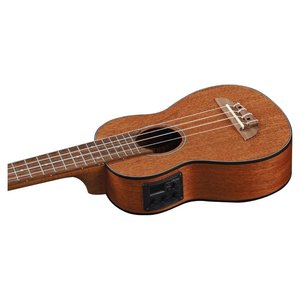 Ukelele de Viaje Brillante de Sapele/Nylon de 21 Pulgadas con Tapa de Abeto y Fondo/Lados de Palisandro/Mogano por Uku Duo Eq Mogano - Product Image 3