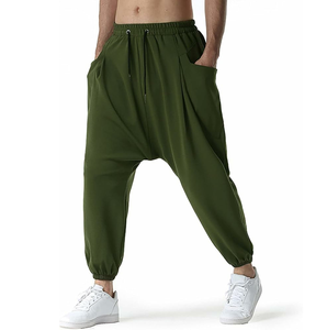 Pantalon de survêtement décontracté personnalisé de haute qualité avec ceinture élastique pantalon de survêtement à l'entrejambe pour hommes pantalon de survêtement respirant à l'entrejambe - Product Image 3