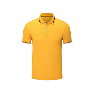 Polo Amarillo Personalizado con Logotipo para Hombre, Manga Corta |   Mezcla de algodón suave |   Ropa Casual y de Golf - Product Image 1