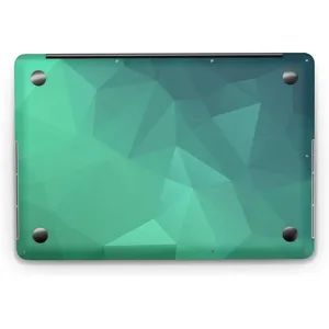 Set de Protectores Adhesivos para Laptop con Diseño Geométrico Esmeralda, Obra Maestra en Fundas y Cubiertas para Laptop - Product Image 2