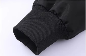 Vestes pour hommes de haute qualité, style décontracté chic, hiver, manches longues, col élastique, vestes bomber, fermeture éclair, couleur unie, tissu épais - Product Image 5