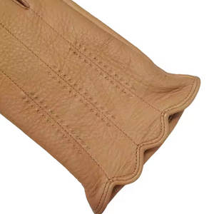 Gants en cuir respirants personnalisables avec logo personnalisé bon matériau pour les scènes d'hiver en plein air mitaines en cuir décontractées - Product Image 4