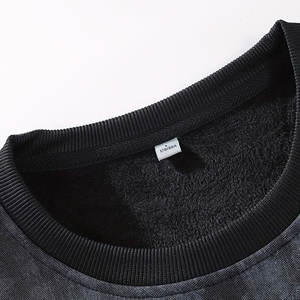 Sudadera Extra Grande de Estilo Minimalista, Corte Regular, Color Sólido, 100% Algodón, Tejido Cómodo para Invierno, Perfecta para la Moda Urbana Diaria - Product Image 3