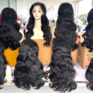 Peluca de cabello humano vietnamita 100% de la mejor calidad, pelucas frontales de encaje de Color Natural con ondas corporales, grado de cabello virgen - Product Image 2