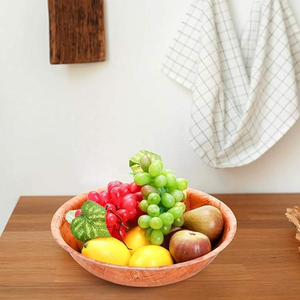 Bol en bois de mangue naturel décoratif, élégant, fait à la main, écologique, poli, cadeau de fête - Product Image 6