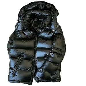 เสื้อแจ็คเก็ตพัฟเฟอร์ฤดูหนาวแบบมีฮู้ด ผ้าแคนวาสกันน้ำ ไนลอน 100% หนานุ่ม ซิปหนา ไซส์พลัส สำหรับทุกเพศ - Product Image 1