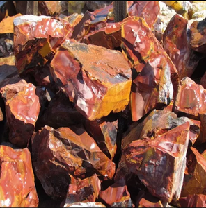 หิน Noreena Jasper หยาบหยาบ,คริสตัลคริสตัลบำบัดจากธรรมชาติเรกิหินอัญมณีดิบขัดเงาจากธรรมชาติสำหรับผู้ค้าส่ง - Product Image 4