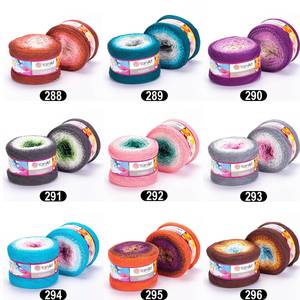 276 Yarnart Hoa Gradient Sợi Nhiều Màu Cao Cấp Đan & Crochet Sợi Mềm Cầu Vồng Gradient Sợi - Product Image 4
