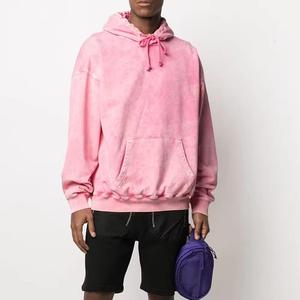 Sweat à capuche zippé vintage en éponge française personnalisé de luxe 450 g/m² pour hommes hiver lavage à l'acide en détresse pour 100% coton - Product Image 4