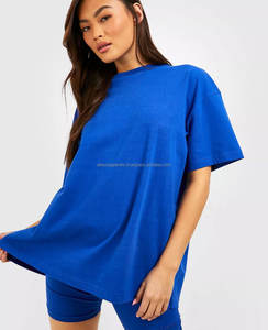 T-shirt unisexe en coton 100% de haute qualité, impression puff, logo personnalisé, vente en gros, tee-shirt uni en denim d'été pour femmes - Product Image 4