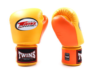 Guantes de Boxeo de Cuero Premium Twins, Diferentes Colores, con Cierre de Velcro, Logotipo Personalizado, Correa Ajustable, para Muay Thai - Product Image 1