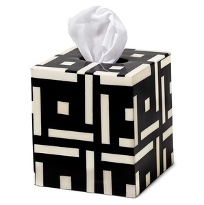 Accessoires de salle de bain en nacre blanche et or en gros faits à la main pour mariage et dîner vaisselle porte-serviettes 2023 - Product Image 2