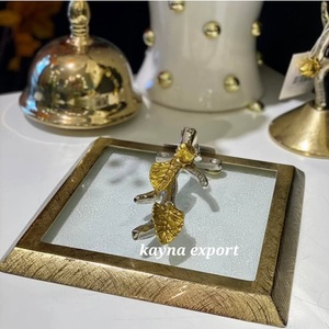 Hotel Restaurant Tissue Holder Luxury Handmade Classic <b>Stainless</b> <b>Steel</b> Brass Design Border Silver Shiny Finished Metal <b>Table</b> - Product Image 4