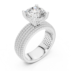 Bague en argent oxydé finition antique FLORA 14K - Product Image 3