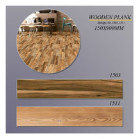 Carrelage mural en planche de bois de qualité supérieure 150x900mm carreaux de céramique à l'aspect bois naturel nouvelle Texture carreaux de mur 15x90 cm