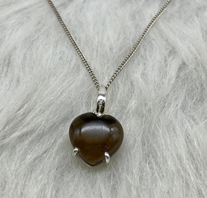 จี้เงินแท้ธรรมชาติ925ควอทซ์สโมคกี้จี้เงินจี้อัญมณีตัดเป็นควันจี้เงิน - Product Image 5