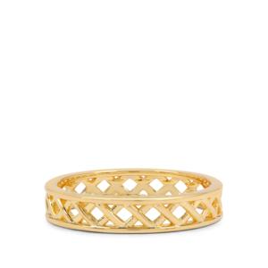Anillo Tejido de Titanio Chapado en Oro de 18K, Ajustable, Diseño para Parejas - Product Image 2