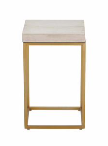 Table d'appoint en métal personnalisée en laiton AK en or Table d'extrémité Standard finie antique pour meubles de décoration d'hôtel - Product Image 2