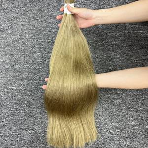 Extensiones de cabello humano liso natural dorado más nuevo al por mayor colores y estilos personalizados gran stock disponible Paquete de encaje HD - Product Image 4