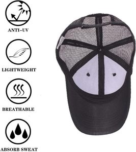 Short Brim Baseball <b>Cap</b>, Adjustable <b>Plain</b> Short Brim Workout Hat Fishing Hat Athletics Trucker Hat Mesh - Product Image 3