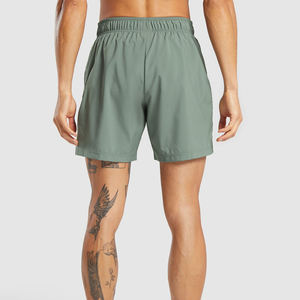 Short d'entraînement de gymnastique personnalisé pour hommes avec logo personnalisé Short athlétique de forme physique et sportive à motif solide Fabrication OEM - Product Image 2