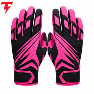 Gants de football américain en cuir haute adhérence, légers, flexibles, respirants, avec fermeture sécurisée du poignet, pour l'entraînement et les matchs - Product Image 5