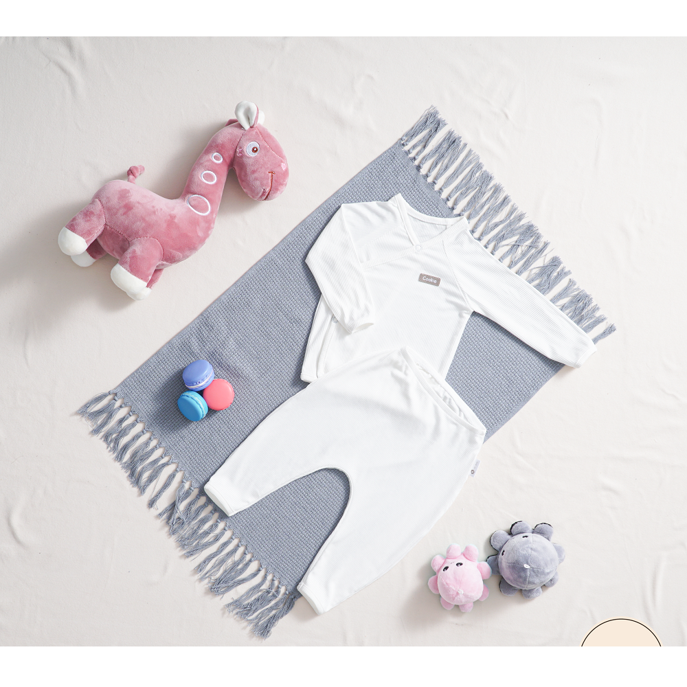 Оптовая продажа, детская одежда для 0-6 месяцев, Размер 95%, хлопок, 5%, эластан, унисекс, комплект для новорожденных с длинным рукавом